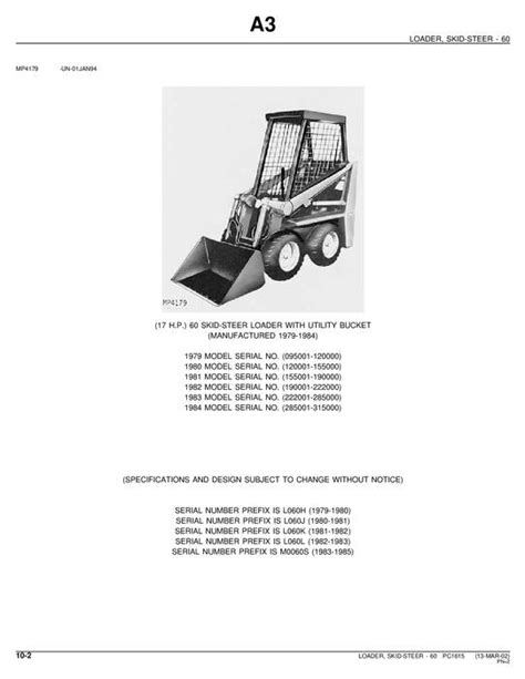 john deere 60 skid steer parts|skid steer sizes and weights.